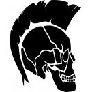 Stencil Schablone  Skull Punk
